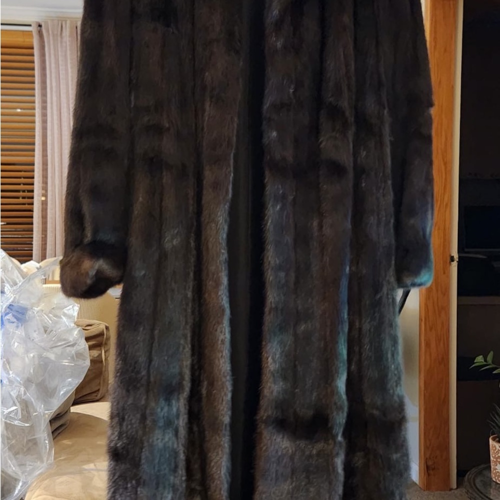 Luxurious Black Teddy Jacket with Glossy Sheen
